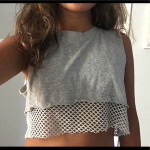 Emma & Sam mesh crop top